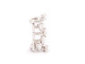 White Gold Single Earring With Multi Pears