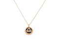 Rose Gold Necklace Libra Sign