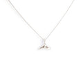 White Gold Fishtail With Diamonds Necklace