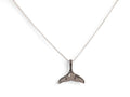 White Gold Chain with Fishtail Necklace