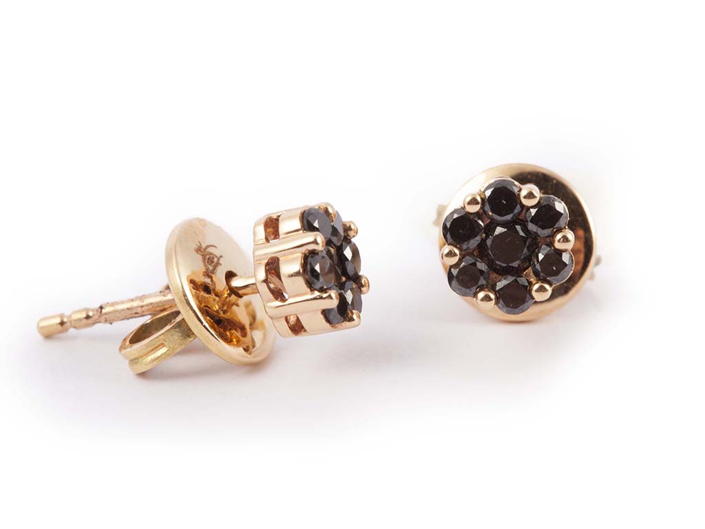 Earrings P/G Flower Shape Small With