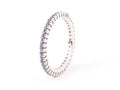 White Gold Diamond Band Ring With Zaffiri.