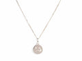White Gold Small Crying Face with Diamond