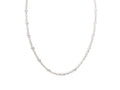 White Gold Long Necklace with Diamonds