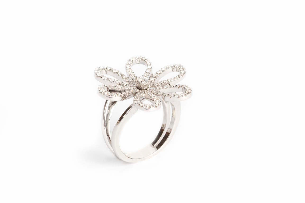 Flower Shaped, All Diamond Ring