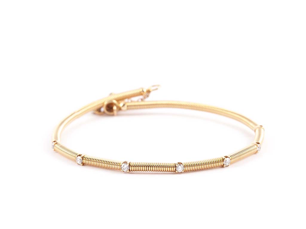 Rose Gold Bracelet With Diamonds