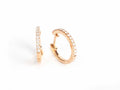Gold Earrings with Diamonds