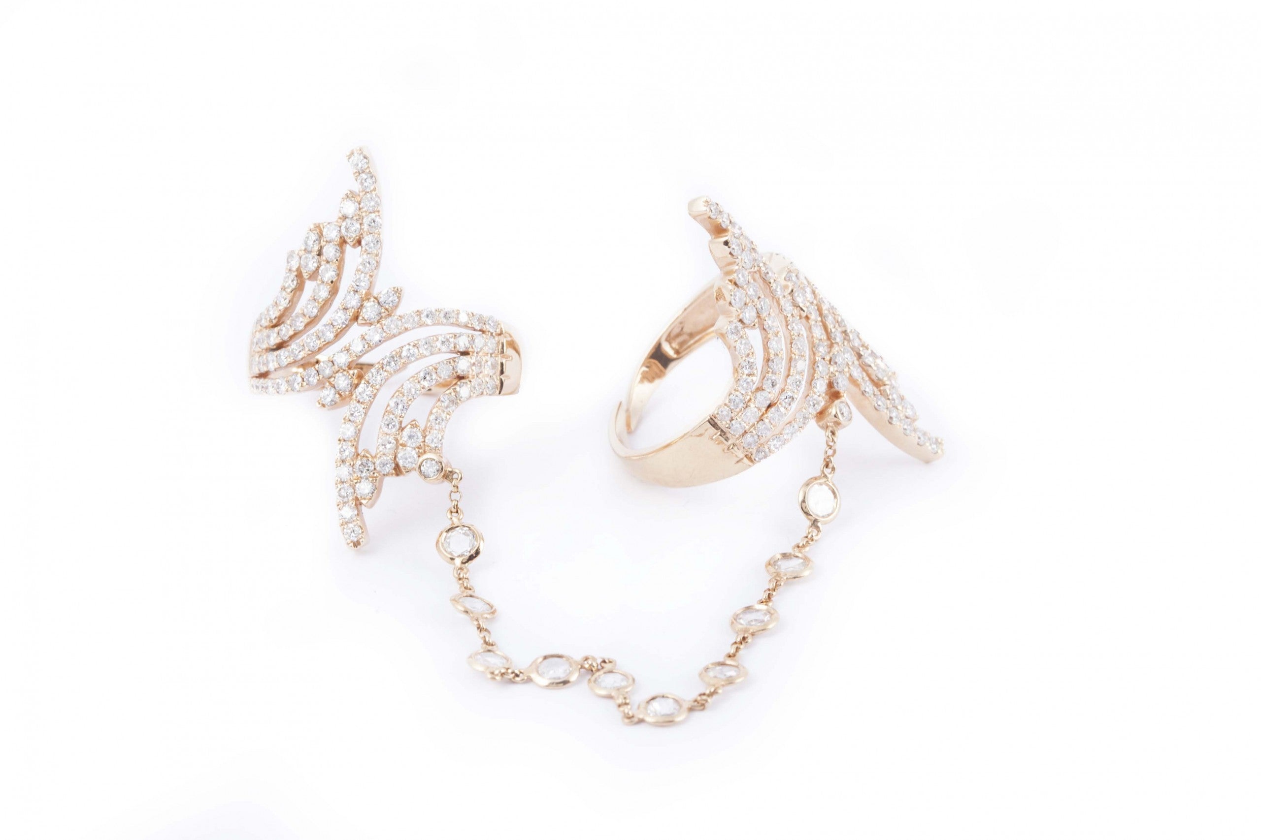 P/G Double Ring With Studded Chain 2