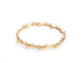 Yellow Gold Barbed Women Bracelet