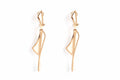 Earring White Escence & Gold 24g