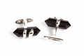 White Gold Cufflinks with Onyx