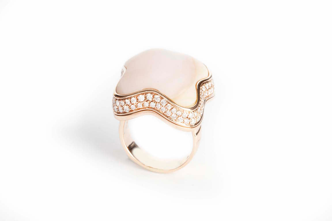 Ring Fly Big  + Pave Diamond