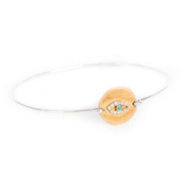 Bangle Eye Yellow Gold with Diamonds