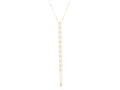 Yellow Gold Triple Stem Toe Anklet Necklace