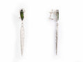 Diamond Earrings with Tourmaline