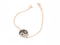 White Gold Yin Yang Sign with Diamonds