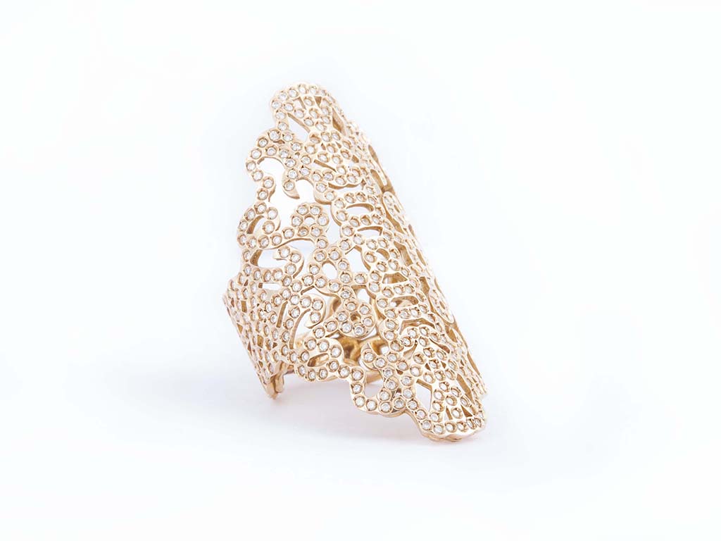 Ring Ere 1 Big Size Pink Gold Gr 12.4