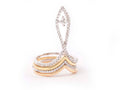 WG With YG Ring Sortija G 8,13g D 0,64ct