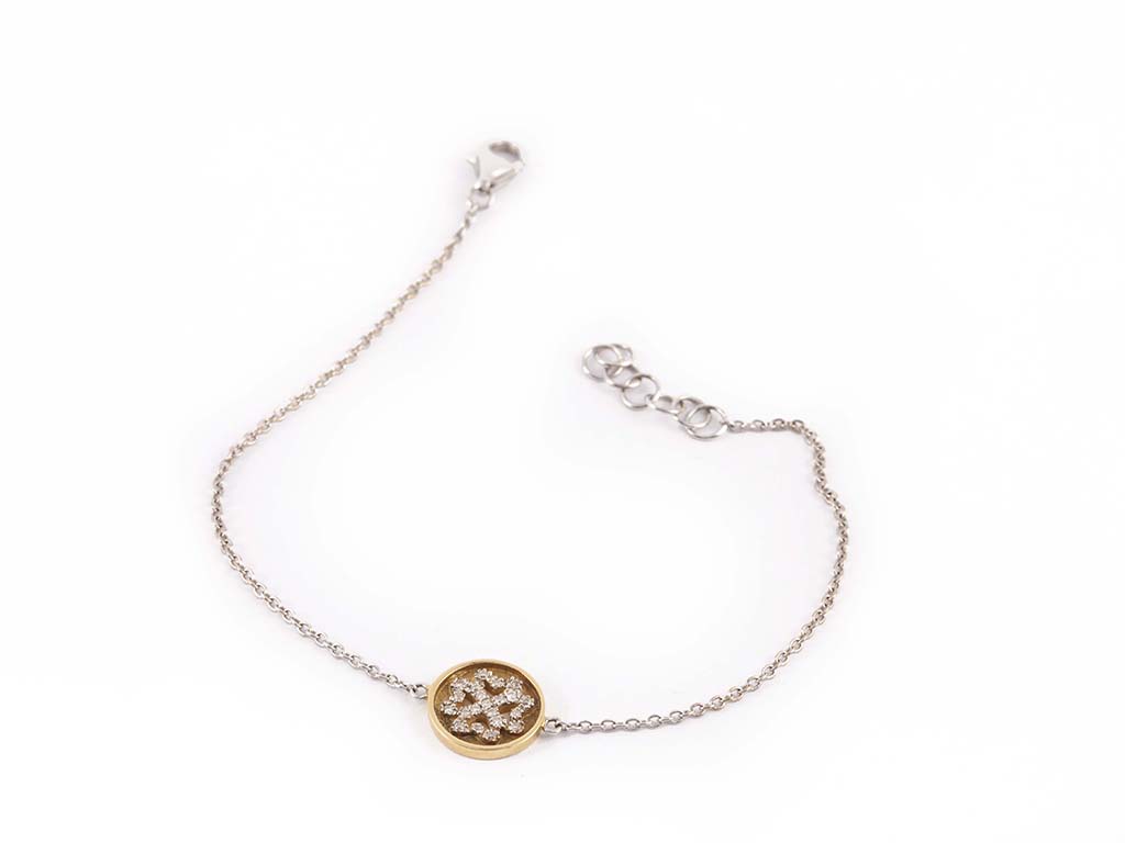 Clover Yellow Gold with Diamonds Bracelet