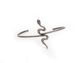 Black Gold Bangle Snake Design
