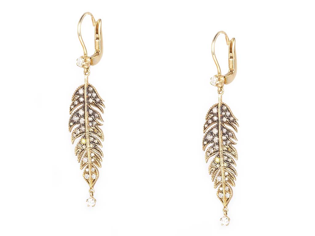 Y/G Medium Feather Earrings