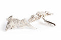 Cufflinks White Gold Alligator Design