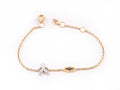 Yellow Gold Eye with Turquoise & White Gold Boy Bracelet