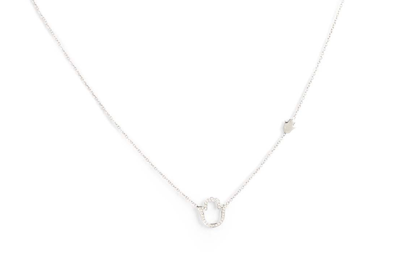 Necklace Diamond Hand of Fatima
