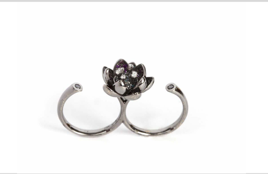 Flower Twin Ring