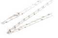 Black Gold Long Necklace with Diamonds