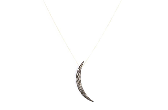 Gold Moon Long Necklace