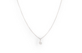 While Gold Necklace with Diamond