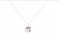 White Gold Boy/Girl Necklace with Diamonds