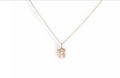 Rose Gold Boy/Girl Necklace with Diamonds