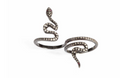 Black Gold Double Finger Snake Ring