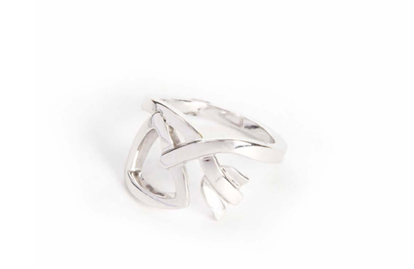 White Gold Cupid Ring