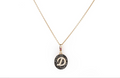 Letter D Necklace in Rose Gold