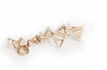 Rose Gold Single Earring Triangular Shaped