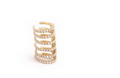Yellow Gold Stripe Cartilage Single Earring