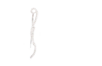 Black Gold Zigzag Single Earring